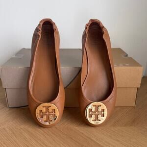 Tory Burch Claire ‘Royal Tan’ Women Ballet Flats - SZ 6